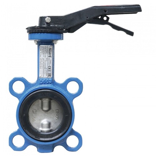 Затвор ручной с чугунным диском и рукояткой межфланцевый 1,6 МПа EPDM ЗПФ GG25 ЛАЗ 250х65 мм в Хабаровске