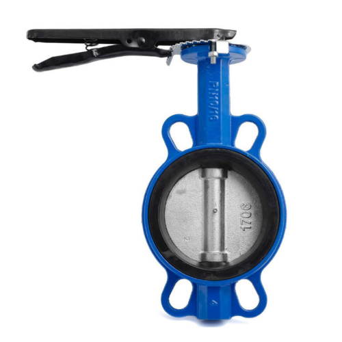 Затвор ручной со стальный диском и рукояткой межфланцевый 1,6 МПа EPDM VP5445S GGG50 Tecofi 150 мм в Хабаровске